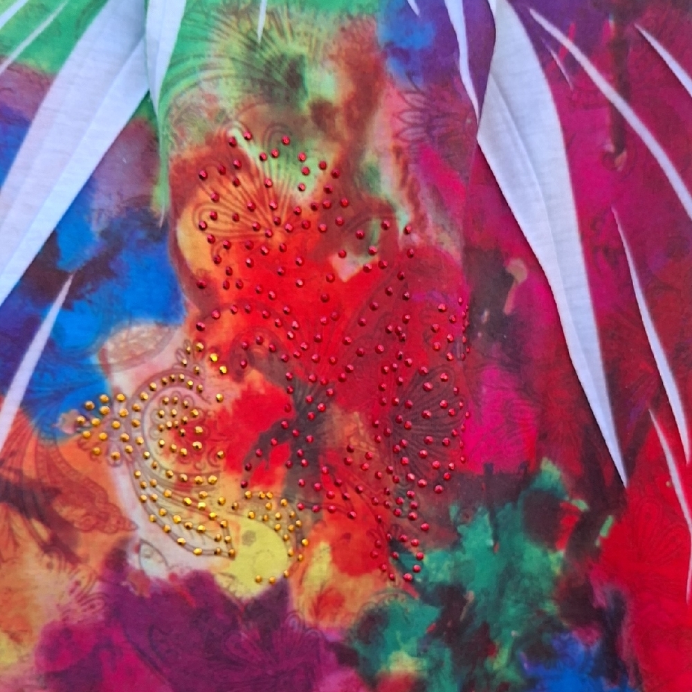 Susan Lawrence Multicolor Abstract Tank Top - Picture 3 of 5